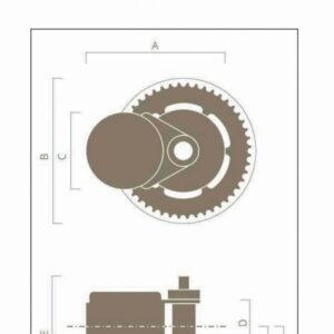 8621 Afmetingen midden motor