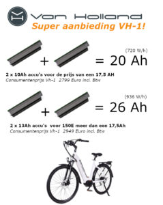 Van Holland aanbieding Vh1 accu's